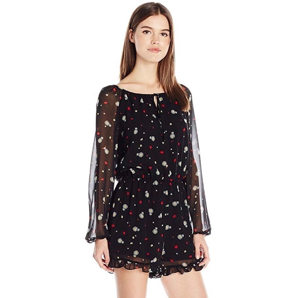 Bcbgeneration Falling Daisy Romper Ruffled - image 3